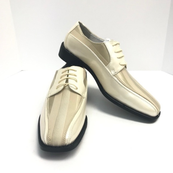 Bolano Men\'s Tuxedo Satin Ice Bike Track Striped Oxford Dress Shoes Sizes 9 - 15 Amazon.com | Bolano Lawson, Wingtip Oxford Dress Shoes for  main image 2